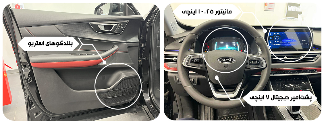 مانیتور، پشت آمپر و اسپیکر ایکس 55